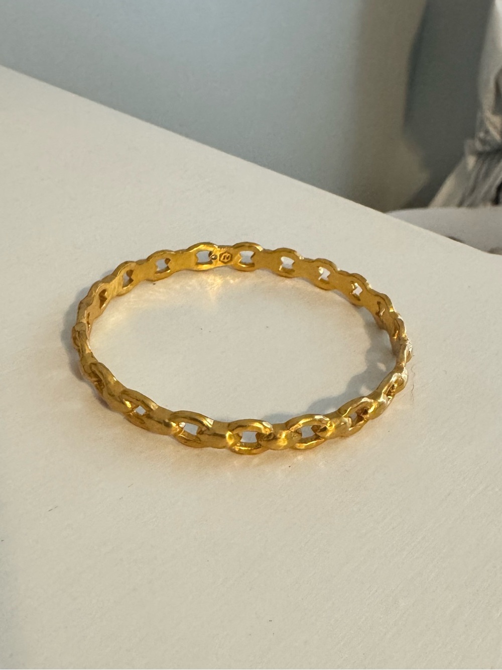 Julie Vos Gold Linked Bangle Bracelet
